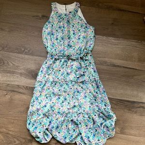 Watercolor floral dress